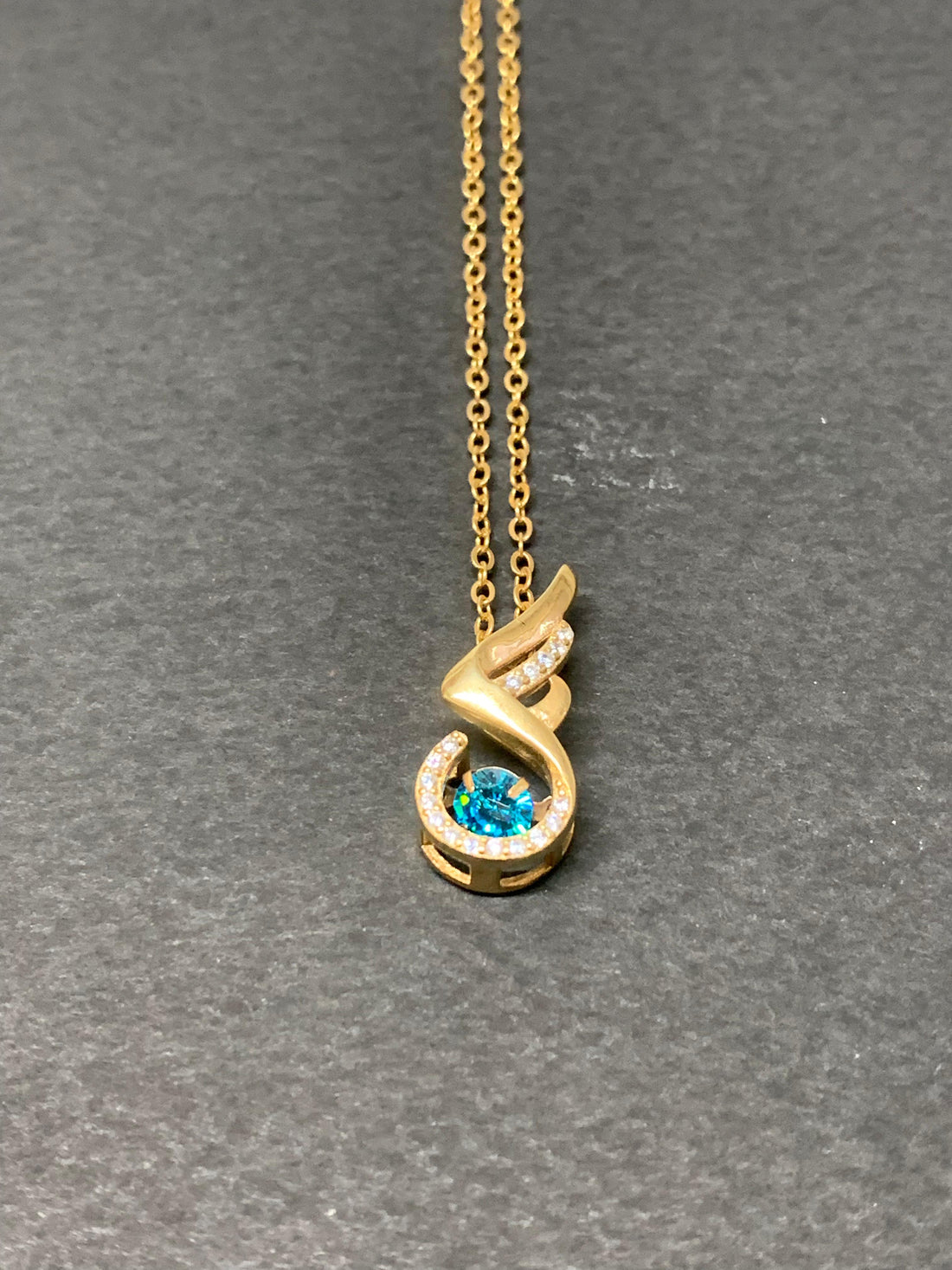 CELESTIAL SWIRL DIAMOND PENDANT WITH CHAIN