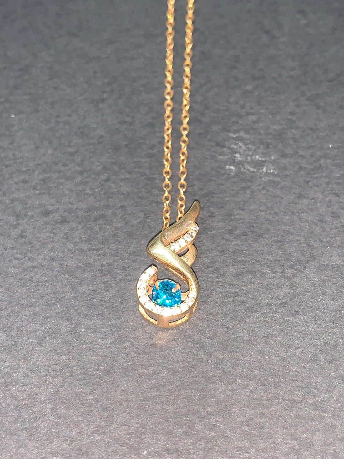 CELESTIAL SWIRL DIAMOND PENDANT WITH CHAIN
